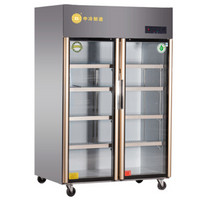 中冷(ZL) 展示柜冷藏 商用冰柜双门冰箱展示柜 保鲜熟食柜厨房不锈钢冷柜饮料柜点菜柜 CF-1200（土豪金款）