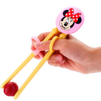 迪士尼儿童筷子 婴儿辅食用品 宝宝玉米卡通学习训练筷  米妮