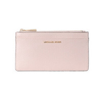 MICHAEL KORS 迈克·科尔斯 MONEY PIECES系列 MK 女士裸粉色牛皮大号卡夹 32S8GF6D7L SOFT PINK