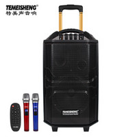 特美声 TEMEISHENG QX-1229 12英寸大功率户外音响广场舞音箱播放器蓝牙拉杆带线话筒K歌