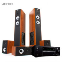 尊宝（Jamo）S 626 5.0声道家庭影院音响套装+安桥（ONKYO）TX-SR444(B) 7.1声道 AV功放机