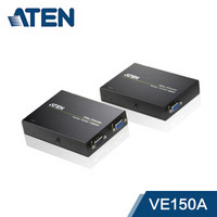 ATEN宏正VGA视频延长器 150米单网线转rj45信号放大延伸器 VE150A