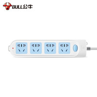 BULL 公牛 插座插排排插接线板插线板正品旗舰店带线家用多孔延长米线