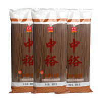 中裕（ZHONGYU）挂面 荞麦挂面 杂粮面 粗粮面条 苦荞面 凉面 800g*3