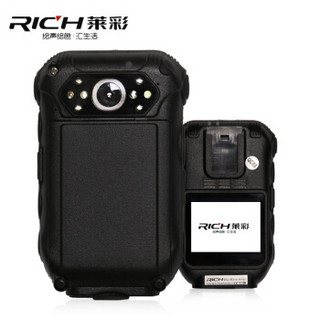 莱彩(Rich)DSJ-R3高清红外夜视4G执法记录仪1080P无线WIFI传输GPS定位现场记录仪 官方标配32G