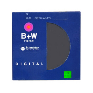 B+W 72mm PRO-CPL 单层镀膜环形偏光镜