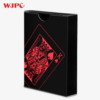 扑克牌 黑色塑料 防水可水洗 创意近景 魔术道具 花切牌正品  娱乐扑克 收藏道具
