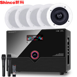 新科 (Shinco) S13 定阻吸顶喇叭音响套装 家庭影院5.1蓝牙吊顶KTV音响组合（6英寸）