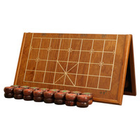 御圣 中国象棋红酸枝实木象棋5分大号成人橡棋折叠象棋盘套装