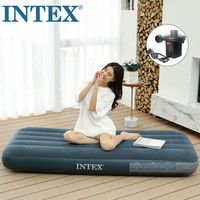 INTEX 2019年新款64731线拉充气床垫 露营气垫床 户外防潮垫 家用空气床午休躺椅单人折叠床76*191*25cm
