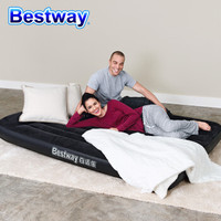 百适乐 BESTWAY充气床垫双人加大植绒气垫床办公室午休床午睡床内置枕头户外家居两用67720