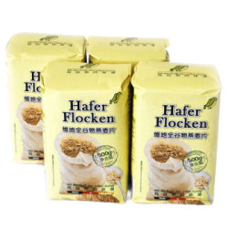 德国进口 维地(V.D.food)全谷物燕麦片 500G*4袋 *3件