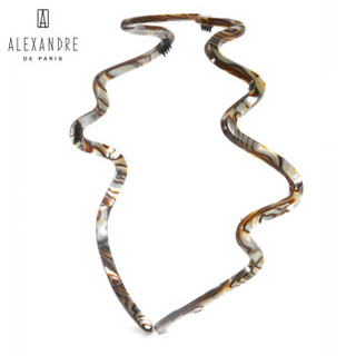 法国ALEXANDRE DE PARIS亚历山大呼吸系列发箍头箍发饰头饰 AHB-15098-02 O 古铜色