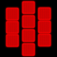 迪普尔 汽车反光贴夜光警示高亮安全摩托装饰遮挡划痕多功能5*5cm钻石红10片