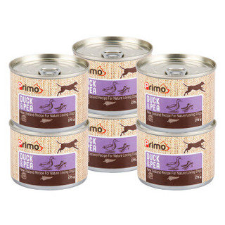 新西兰进口 不然呢(Primo)宠物狗粮狗罐头狗零食 鲜享鸭肉豌豆成犬罐175g*6罐
