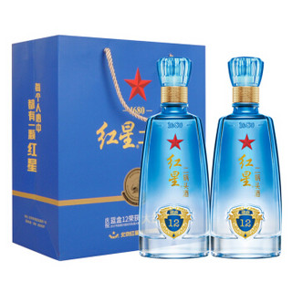 红星 清香型白酒 43度 500ml*2瓶 礼盒装