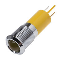 欧时RS ProLED指示灯信号灯207163凸型黄色翼片接端10mm