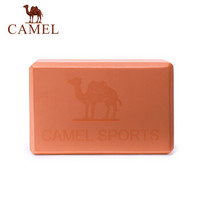 骆驼（CAMEL）瑜伽砖高密度环保EVA瑜伽块初学者用品辅助工具垫砖泡沫舞蹈练功瑜珈砖头 Y8S3D0615 桔色