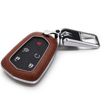 赛邦 SAIBON 凯迪拉克钥匙包 SRX XTS CTS ATS ATS-L 专用真皮钥匙套 男女适用 汽车用品