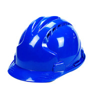谋福 91802 高强度ABS透气 安全帽工程帽 防砸抗冲击建筑防砸安全帽 (三筋透气ABS安全帽 蓝色)