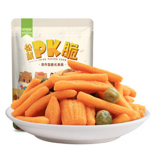 三只松鼠 休闲零食膨化薯条虾条 童年小吃 PK脆105g/袋（前置仓）