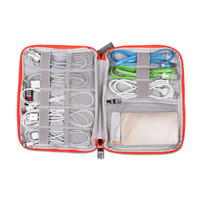 BUBM 数码数据线收纳包移动电源笔记本充电器耳机线材袋U盘3C配件电子产品小包旅行便携袋子 DIP小号灰色