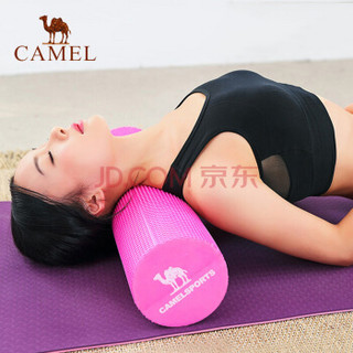 骆驼（CAMEL）瑜伽柱运动肌肉放松滚轴瑜伽柱泡沫滚轴健身瑜伽按摩轴 Y8S3G8602 玫红 45*14.5cm