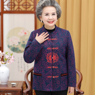 YUZHAOLIN 俞兆林 中老年装妈妈装春秋外套奶奶装上衣 YWMM191301