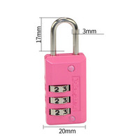 玛斯特（Master Lock）密码锁可调密码箱包挂锁646MCND粉红色