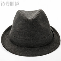诗丹凯萨礼帽男女通用冬季英伦爵士帽 WGFB173002 咖啡色 55cm-57cm