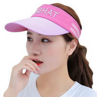 艾可娃 IKEWA BQM140遮阳帽子男女同款空顶帽棒球帽运动太阳帽 粉色