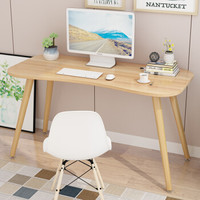 雅美乐 电脑桌 北欧实木腿书桌台式学习桌子 浅胡桃色+原木色腿YDS102