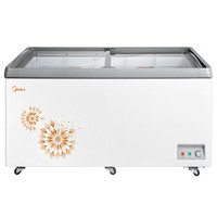 美的(Midea)656升 冷藏冷冻转换冷柜 大容积商用冰柜  大冷冻柜 卧式冰箱 （白色）SD/SC-656GM