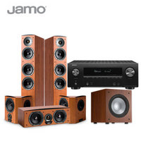 尊宝（JAMO）C607 +天龙（DENON）AVR-X2500H 音响 音箱 5.1 家庭影院 电视音响 落地影院 组合音响