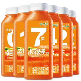 味全 每日C 100%果汁 胡萝卜汁 300ml 六瓶组合装