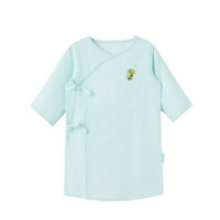 全棉时代 婴儿纱布高支纱和袍59/44(建议0-3个月) 湖水蓝 1件装