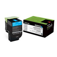 利盟(Lexmark)80C8HCE青色碳粉盒 (适用CX410de CX510de/dhe机型) 约3000页