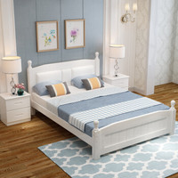 奈高NG实木床现代简约白色实木150*200cm