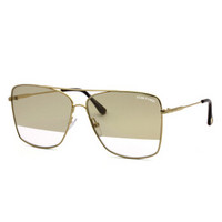 TOM FORD 汤姆福特 男女款 方框金色镜框金色镜片 眼镜太阳镜 TF651-30C 60MM