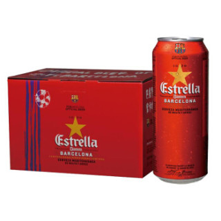星达露啤酒大麦酒500ml 12听estrella Damm 西班牙进口啤酒巴塞罗那巴塞罗那足球俱乐部官方啤酒 报价价格评测怎么样 什么值得买