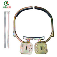 齐鲁安然 电线杆爬杆脚扣 电工脚扣 水泥杆爬杆脚扣带 电工鞋不含电工安全带 电力安全鞋 250型 6-8米杆