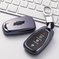 越野兵 汽车钥匙包钥匙套钥匙扣汽车用品 雪佛兰探界者迈锐宝XL新科鲁兹新创酷等专用 雪佛兰B款黑色带扣