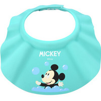 迪士尼(Disney)婴儿洗头帽 幼儿浴帽防水护耳儿童洗发帽宝宝洗澡洗头神器可调节绿色米奇817