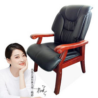 奈高NG牛皮实木总裁老板椅职员办公椅电脑人体工学椅KJ-1