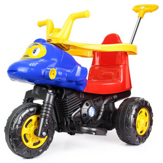 乐康（LEKANG）儿童电动摩托车三轮车可切换手推车触摸蓝牙1-3-6岁宝宝玩具充电童车 精灵蓝-升级大电瓶