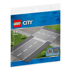 乐高(LEGO)积木 城市组系列City直道与丁字路口5岁+ 60236  儿童玩具车 男孩女孩生日礼物 *12件
