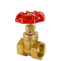 信业 黄铜内螺纹铜闸阀门 自来水丝扣开关 1寸DN25 5只