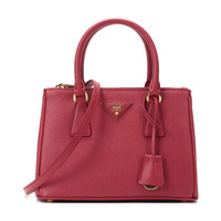 PRADA 普拉达 女士Galleria系列 红色牛皮单肩斜挎包杀手包 1BA896 NZV F068Z V OOO