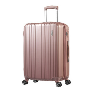 AMERICAN 男女商务静音飞机轮行李箱大容量可扩展 28英寸TSA密码锁旅行箱79B玫瑰粉