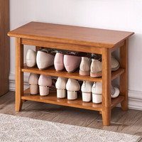 JIAYI 家逸 实木门口换鞋凳家用简约现代长凳子北欧床尾凳可坐鞋凳式鞋柜